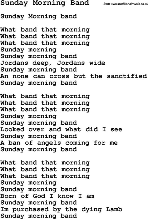 Sunday Morning Maroon Five Lyric Lyricsd