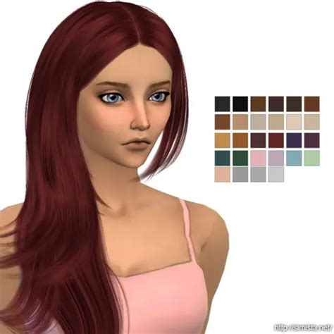 Sims 4 Hairs Simista Cazy Rochelle Hair Retexture