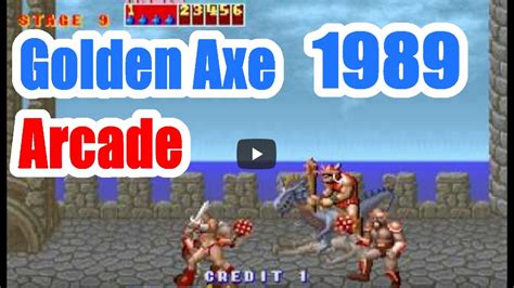 1989 Golden Axe Arcade Old School Game Playthrough Retro