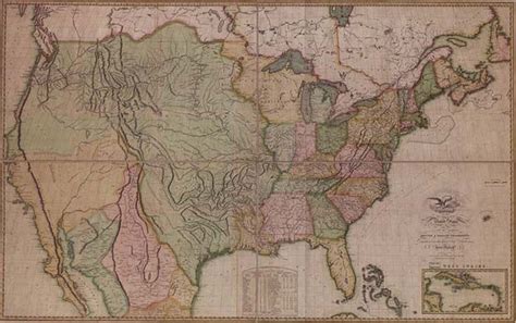The United States Of America 1816 Vintage World Maps History
