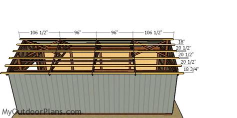 16x32 Pole Barn Roof Plans Myoutdoorplans Free Woodworking Plans