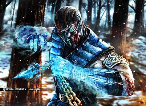 Wallpaper Sub Zero Mortal Kombat X Art HD Widescreen High