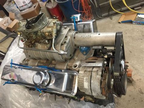 Find Bandm Weiand 142 Supercharger Complete With Belt And Pulleys Sbc