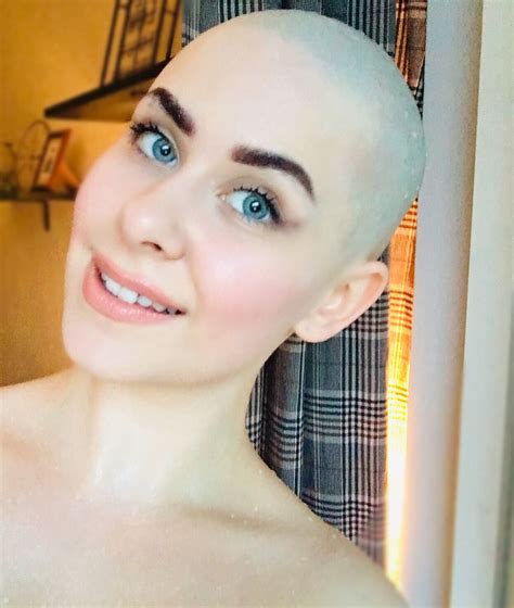 bald model nanna tuominen bald women androgynous hair bald girl