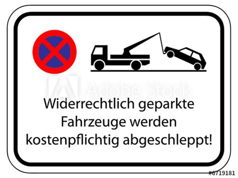 Parken verboten ausdrucken kostenlos : "Abschleppen - Privatparkplatz" Stock image and royalty ...