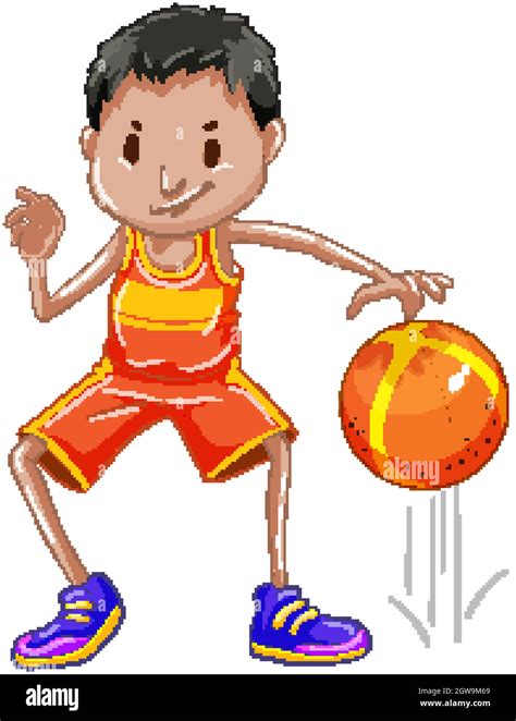 Bouncing Basketball Stock Vector Images Alamy