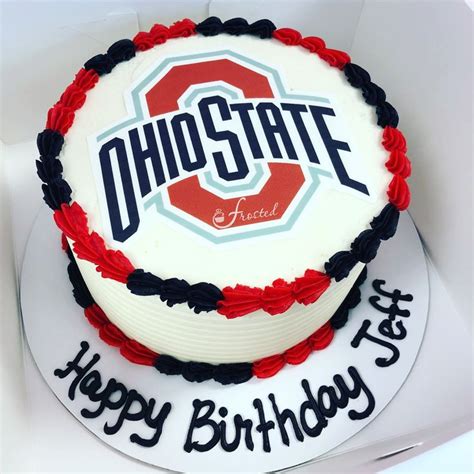 Ohio State Birthday Cake Ohio State Cake Buckeye Cake Cake