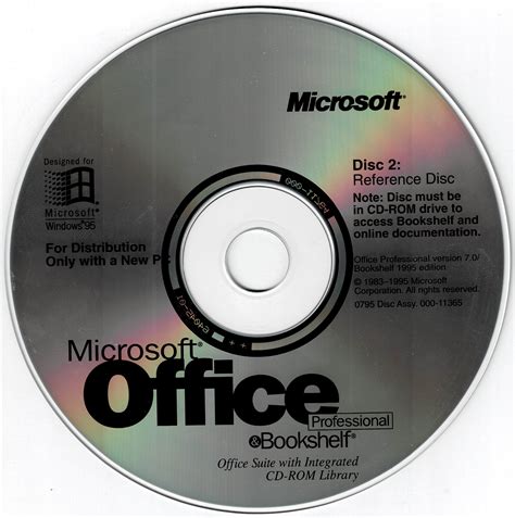 Microsoft Office 95 Professional And Bookshelf Microsoft Free