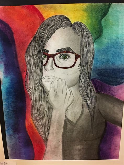 Self Portrait Middle School Art