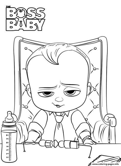 Print Boss Baby Like A Boss President Coloring Pages Ausmalbilder Wenn Du Mal Buch