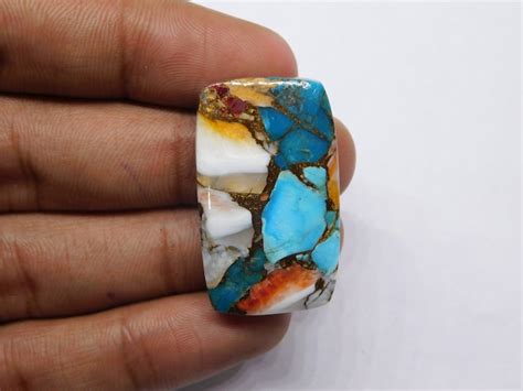 Amazing Spiny Oyster Copper Turquoise Stone Oyster Copper Turquoise