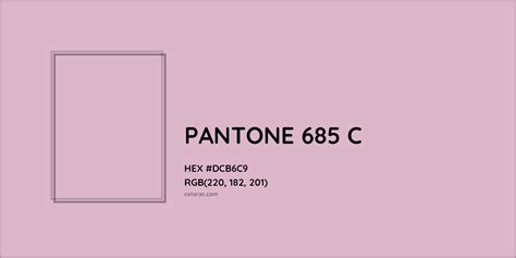 About Pantone 685 C Color Color Codes Similar Colors And Paints