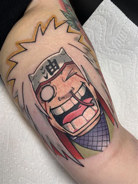 Jiraiya From Naruto Done Yesterday By Chris Mesi At Black Dahlia Tattoo