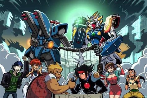 Megas Xlr And G Gundam Fanart Really Dope Crossover R Toonami