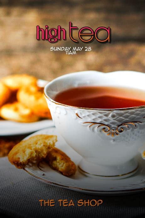 Copy Of High Tea Party Flyer Template Postermywall