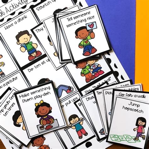 Move And Learn Printable Movement Cards For Kids