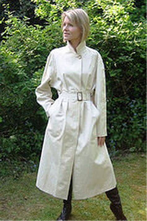 white double textured mackintosh mackintosh raincoat rainwear girl rubber raincoats raincoats