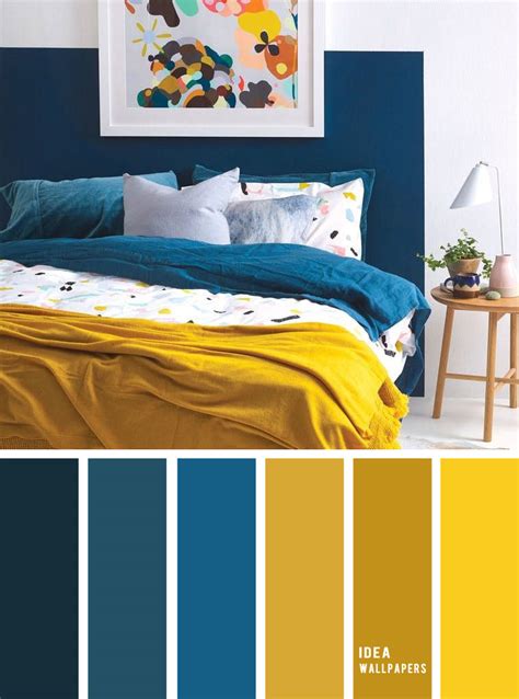 10 Best Color Schemes For Your Bedroom Blue Mustard Mustard Color