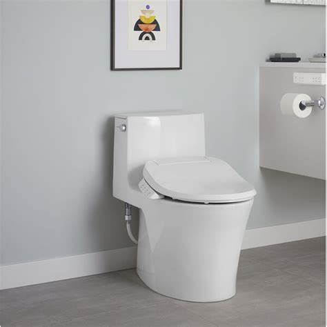 Kohler Veil One Piece Elongated Dual Flush Toilet With Skirted Trapway