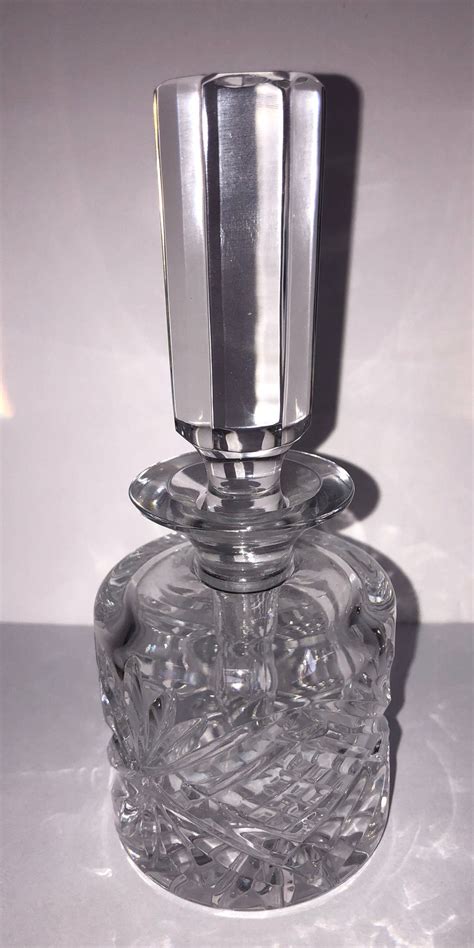 Vintage Crystal Perfume Bottle Vintage Cut Crystal Perfume Etsy