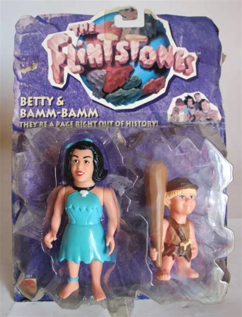 Vintage 1993 Flintstones Betty And Bamm Bamm Figure Mattel New Sealed 1499 Picclick