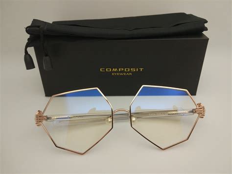 2018 new composit brand acetate polygon glasses hand pearl frame women fashion men eyeglasses