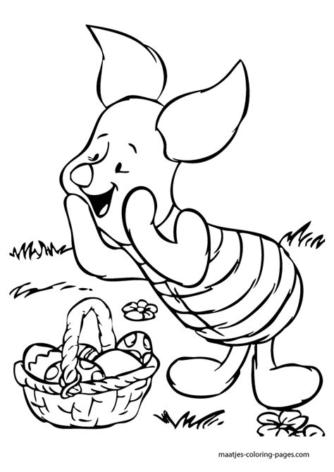 Pooh Easter Coloring Pages Coloring Pages