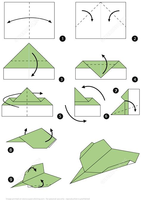 How To Make An Origami Paper Plane Step By Step Instructions Free