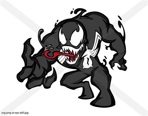 Venom Marvel Vector Instant Download Svg Png Eps Dxf Ai  Etsy