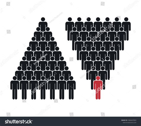 Stock Vektor „human Pyramid Teamwork Corporate Hierarchy Vector“ Bez