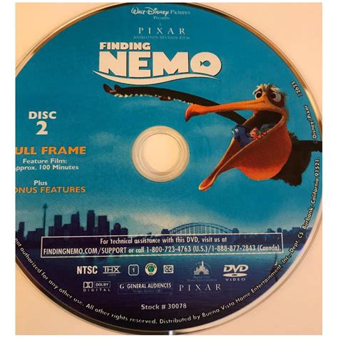 Dvd Finding Nemo 2 Disc Collectors Edition Original Usa Import Code
