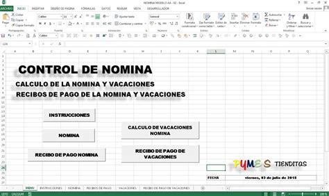 Nomina Con Recibos De Pago En Excel Bs 5000000 En Mercado Libre