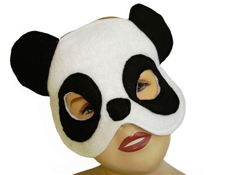 Childrens Animal Panda Bear Felt Mask Magical Attic