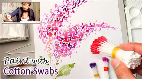 Cotton Swabs Painting Technique For Beginners Basic Easy Step By Step
