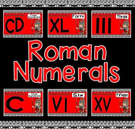 Roman Numerals Posters Display Maths Numeracy Numbers Teaching