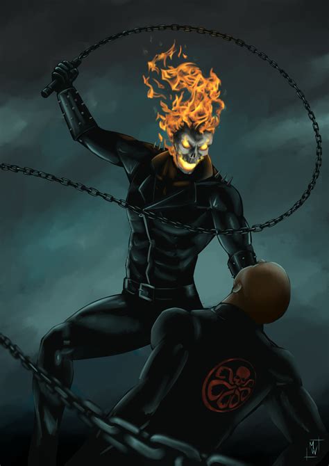 Ghost Rider Doing His Thing Art Fanart