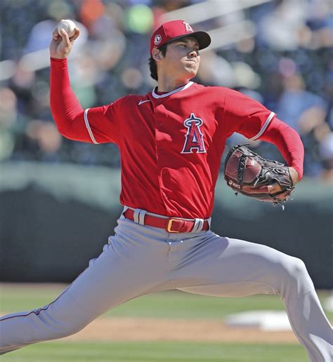 Baseball Shohei Ohtani Makes Strong Pitching Debut In Spring Training