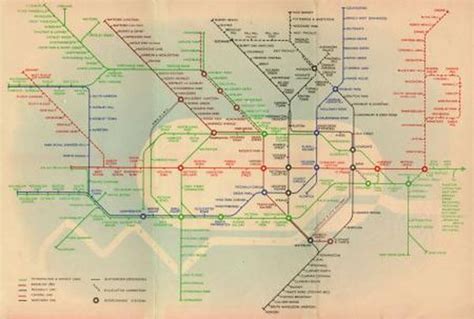 Map Pocket Underground Railway Map No 2 By Hans Schleger 1938