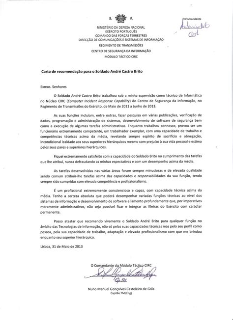 Carta De Recomendacion Militar New Sample R Kulturaupice