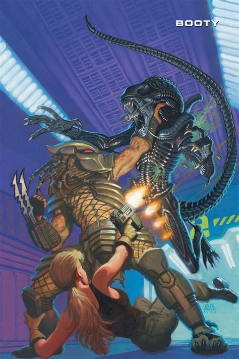 Aliens Vs Predator Booty [textless] One Shot 1996 Art By Denis Beauvais Alien Vs