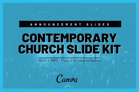 Canva Church Announcement Slide Kit Templates — Mike Brennan Design