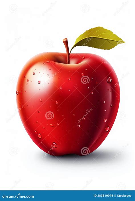 Free Vector Apple Icon With Realistic Photo Realistic Style Stock