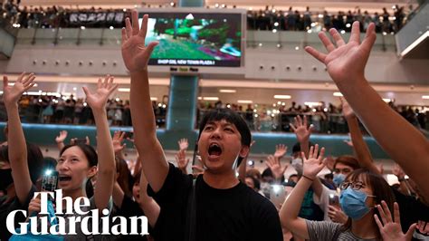 ‘glory To Hong Kong Hundreds Gather To Sing Protest ‘anthem Youtube