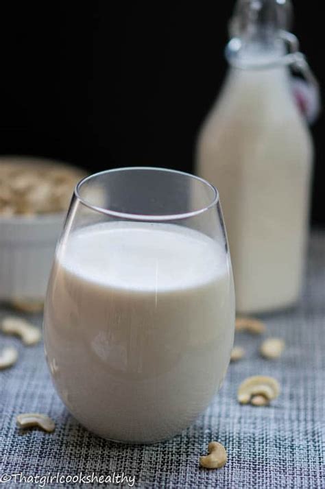 Homemade Cashew Milk Recipe That Girl Cooks Healthy