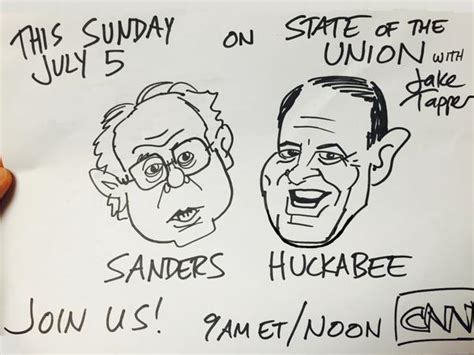 Check Out Jake Tapper S Cartoon Of Sen Sanders And Mike Huckabee
