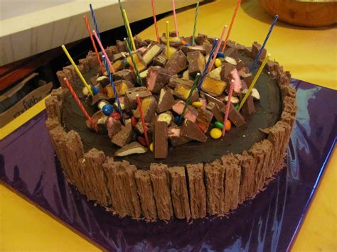 People assume that cake decorating can only be done with fondant and buttercream and forget that chocolate is also a great medium for cake decorating. cake decorated with chocolate bars
