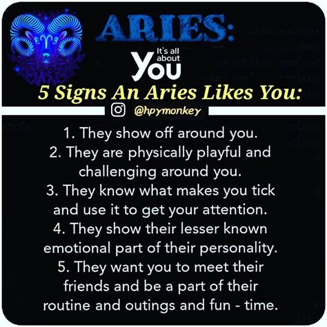 5 Signs An Aries Likes Yo Aries Men Aries And Aquarius Zodiac Sign