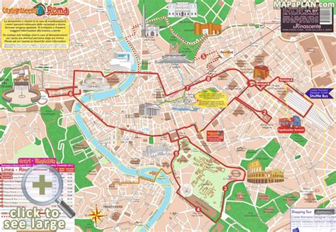 Rome Maps Top Tourist Attractions Free Printable City Street Map