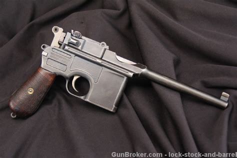 Pre War Commercial 1896 C96 Broomhandle Mauser Lock Stock And Barrel