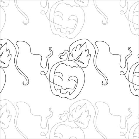 Halloween Pumpkin Quilting Pantograph Pattern — Quilting Pantographs